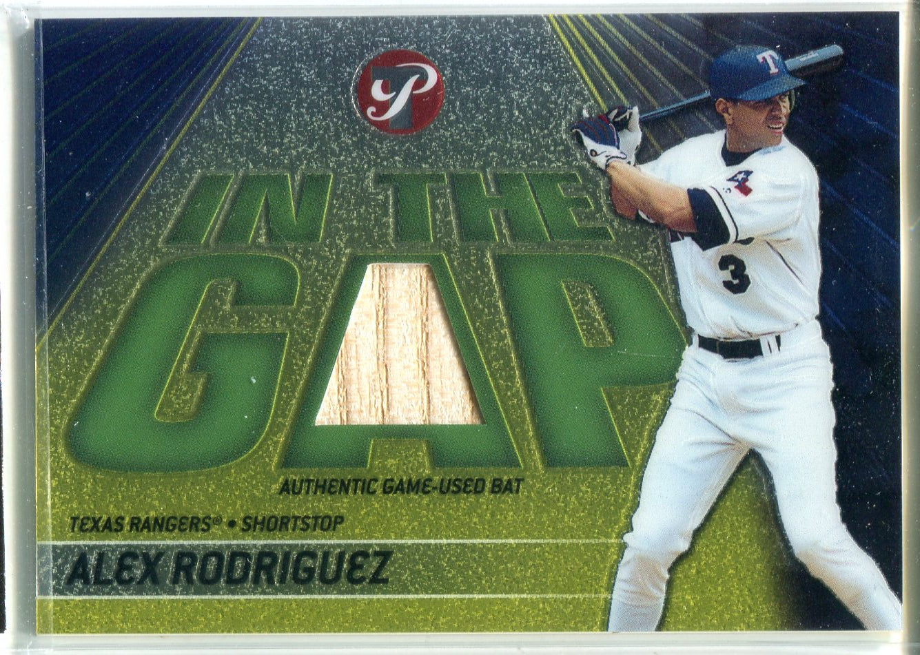 Alex Rodriguez 2002 Topps Game-Used Bat Card #302/425