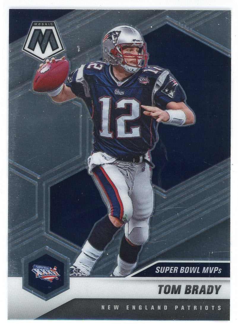 2021 Panini Mosaic #285 Tom Brady Tampa Bay Buccaneers Super Bowl MVP  Official NFL Football Trading Card in Raw (NM or Better) Condition