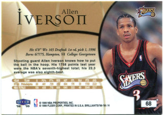 Allen Iverson Fleer Brilliants 1999