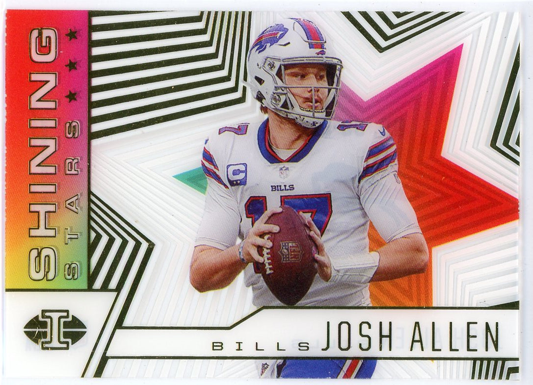 Josh Allen Veteran Card 2021 NFL Panini Select Silver Holo 