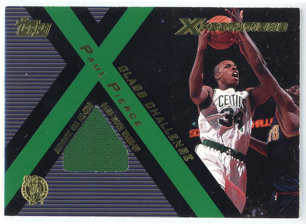 Paul Pierce 2001 Topps Xpectations Patch Card #CC-PP