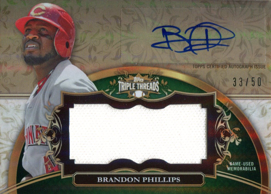 Brandon Phillips Autographed Jersey