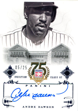 Andre Dawson Autographed 2014 Panini Hall of Fame Card