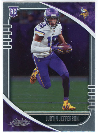 Justin Jefferson 2020 Panini Absolute Football Rookie Card #168