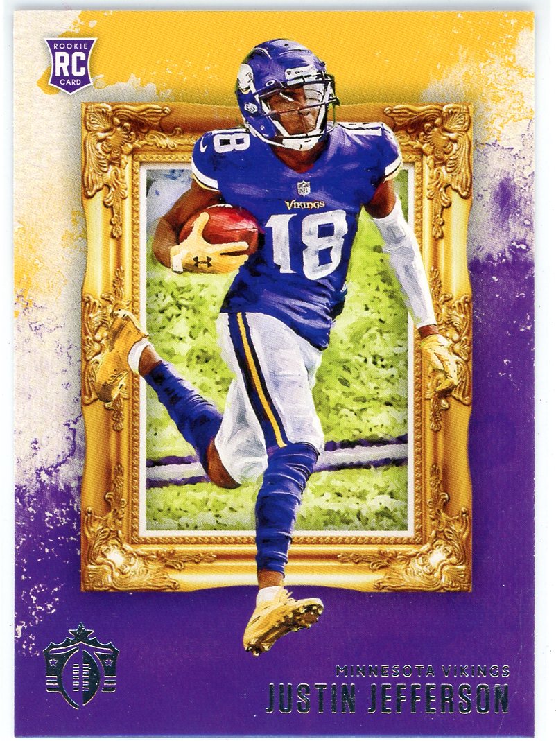 : 2020 Panini Absolute Rookie Force Relics Football #13 Justin  Jefferson Player Worn Jersey Rookie Card : Collectibles & Fine Art