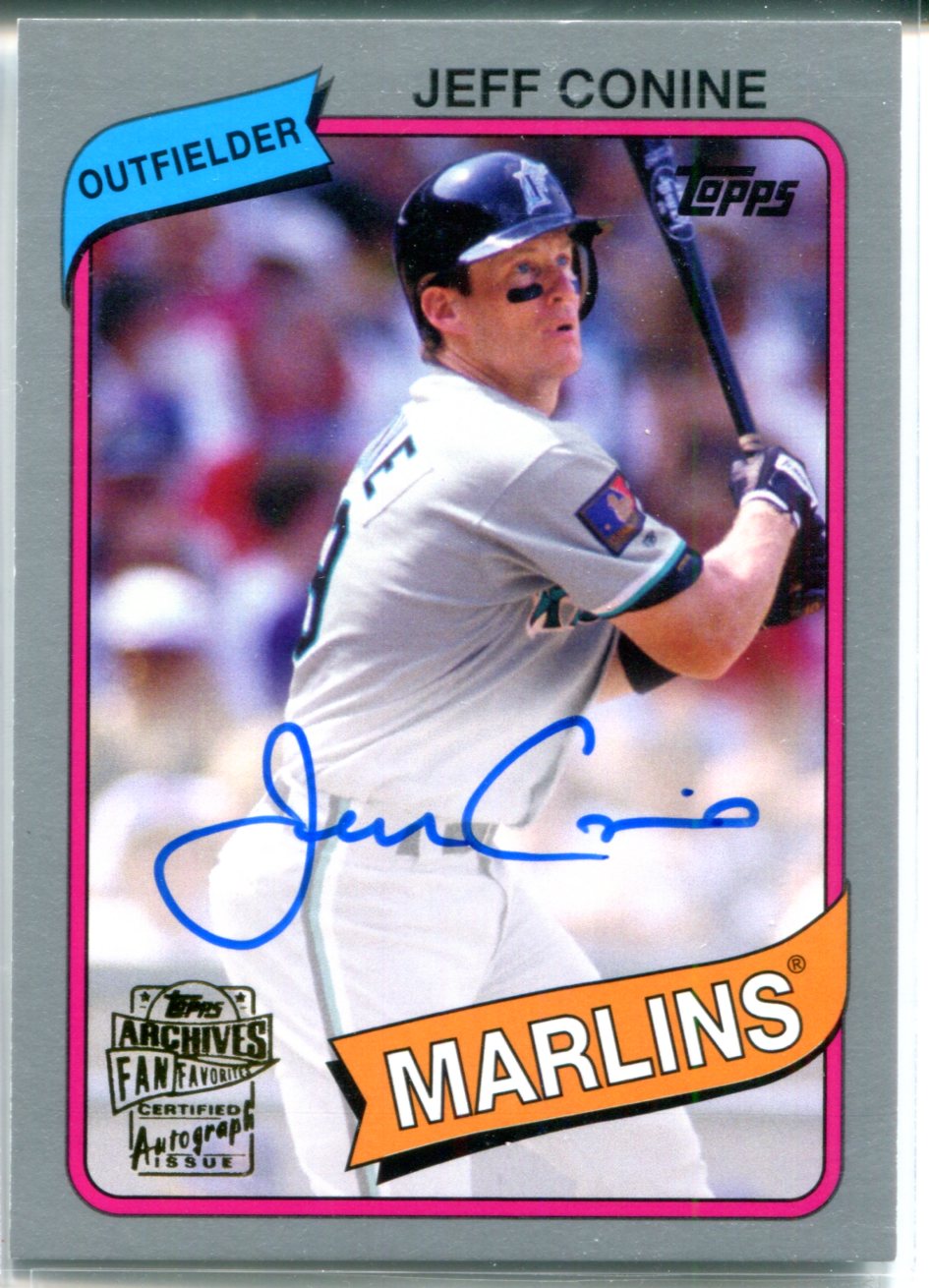 Jeff Conine Autographed Topps Card #6/199