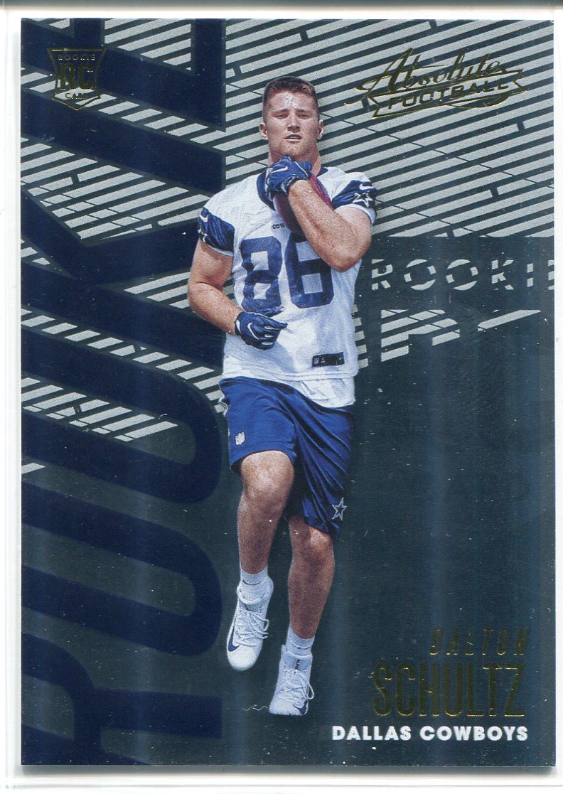 DALTON SCHULTZ DALLAS COWBOYS 2018 NFL DONRUSS PRESS PROOF ROOKIE