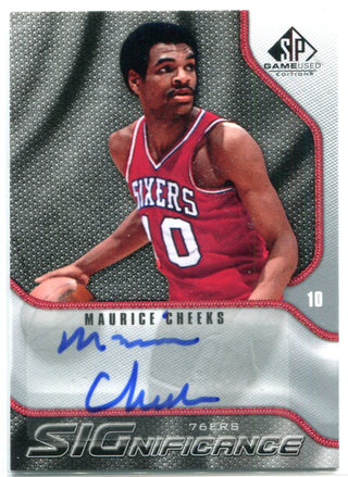 Maurice Cheeks Autographed Upper Deck Card