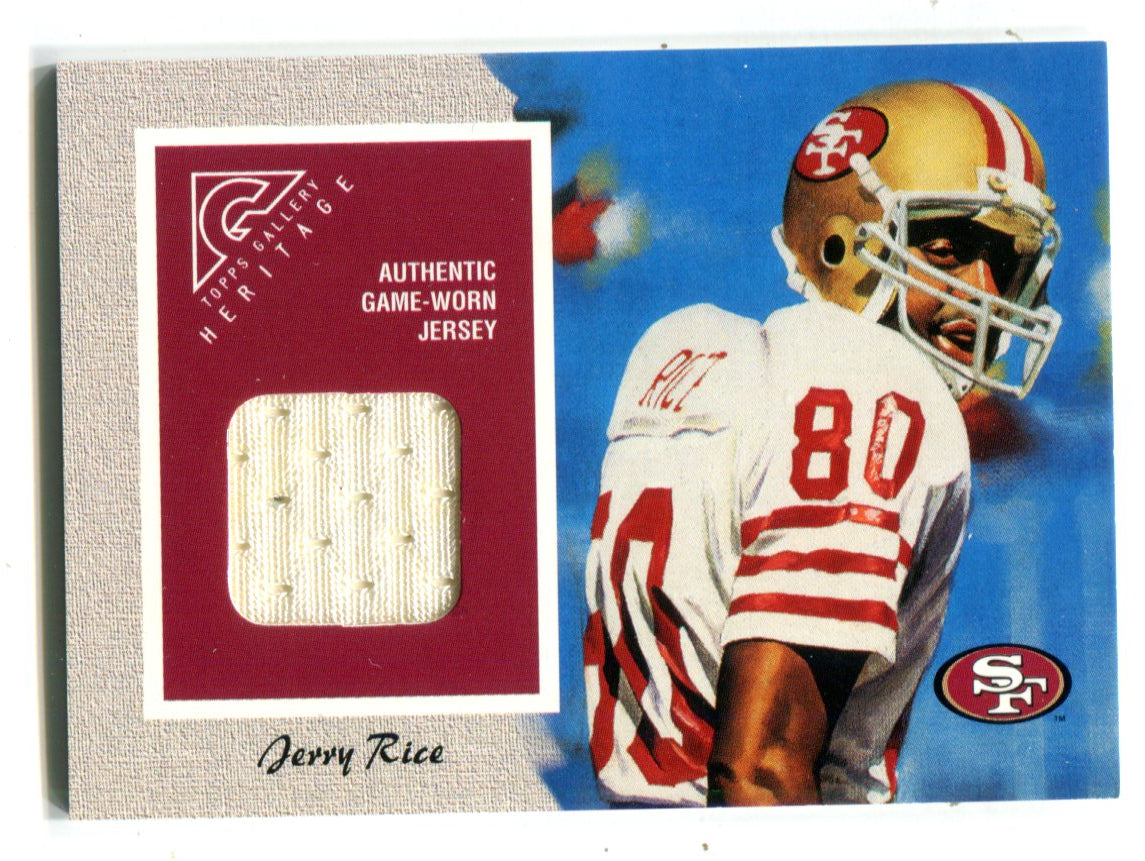 Jerry Rice 2002 Topps Game-Worn Jersey Card