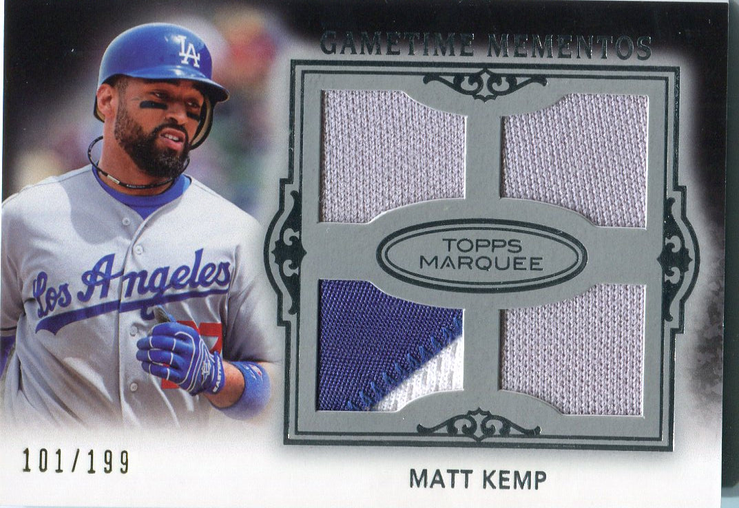 MLB Matt Kemp Signed Trading Cards, Collectible Matt Kemp Signed Trading  Cards