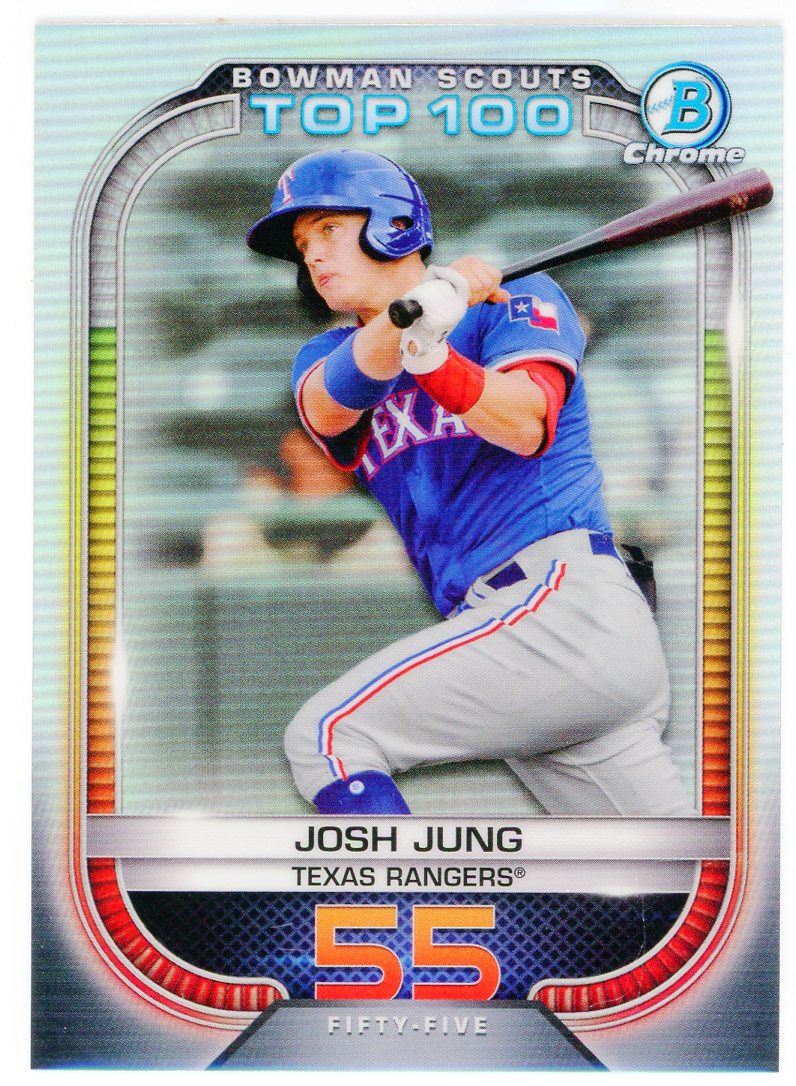 JOSH JUNG 2019 BOWMAN Rookie Card Texas Rangers 