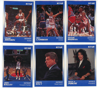 1990-91 Detroit Pistons Star Team Set