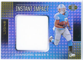 D'Andre Swift 2020 Panini Illusions Instant Impact Rookie Patch Card #118