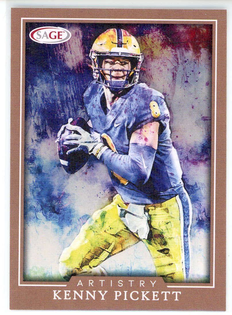 NFL 2022 Onyx Vintage Kenny Pickett Blue Ink Inscription 7/10 Autographed  Trading Card VA-KP [Rookie]