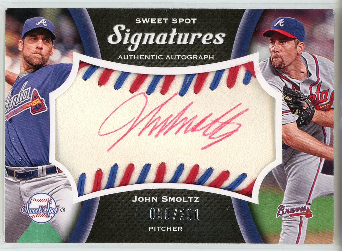 John Smoltz Autographed 2008 Upper Deck Sweet Spot Signatures Card #S