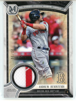 Andrew Benintendi 2018 Topps Museum Collection Meaningful Materials Card #MMR-AB