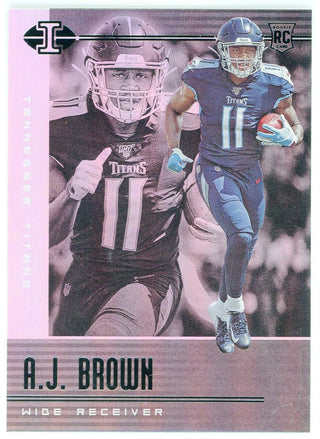 AJ Brown 2019 Panini Illusions Silver Rookie Card #54