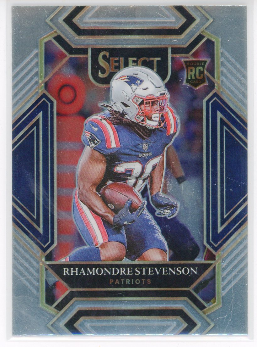 2021 Panini Donruss Rhamondre Stevenson Jersey Patch Rookie Card Patriots