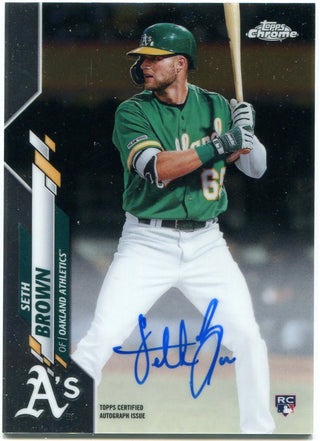 Seth Brown Topps Chrome Rookie Autograph 2020