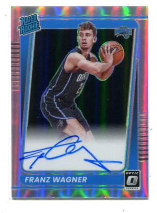 Franz Wagner 2021-22 Panini Rated Rookie Silver Autographed Card #185