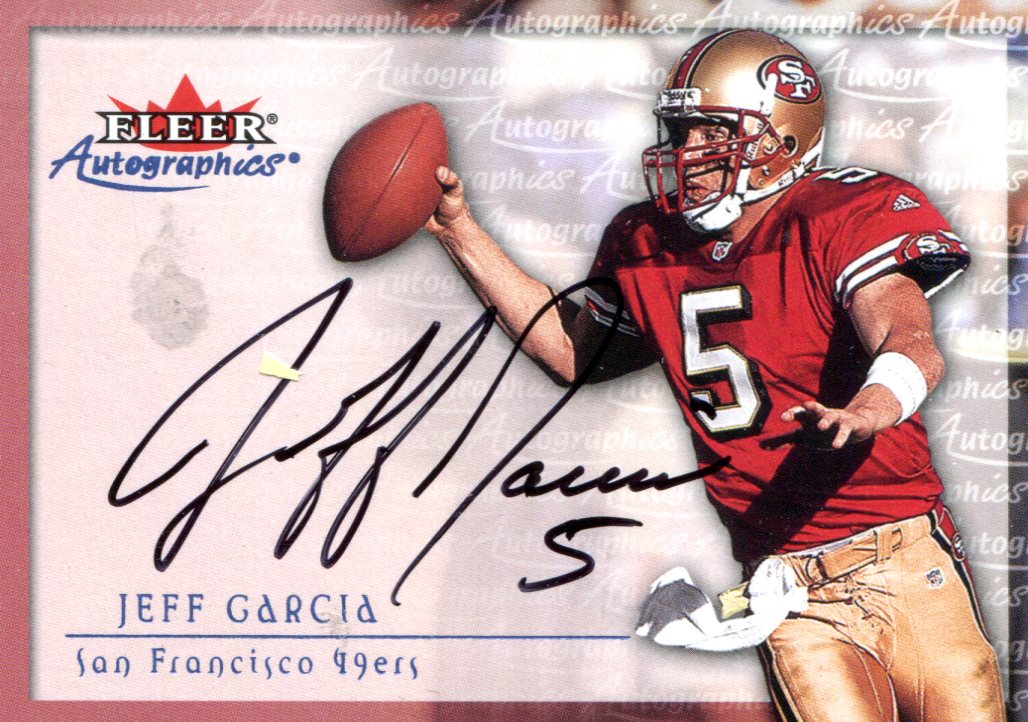 Jeff Garcia San Francisco 49ers signed autographed football 8x10