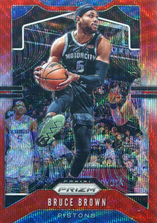 Bruce Brown 2019-20 Panini Prizm Red Wave Card