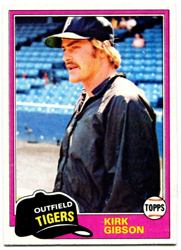 Kirk Gibson 1981 Topps Rookie Card