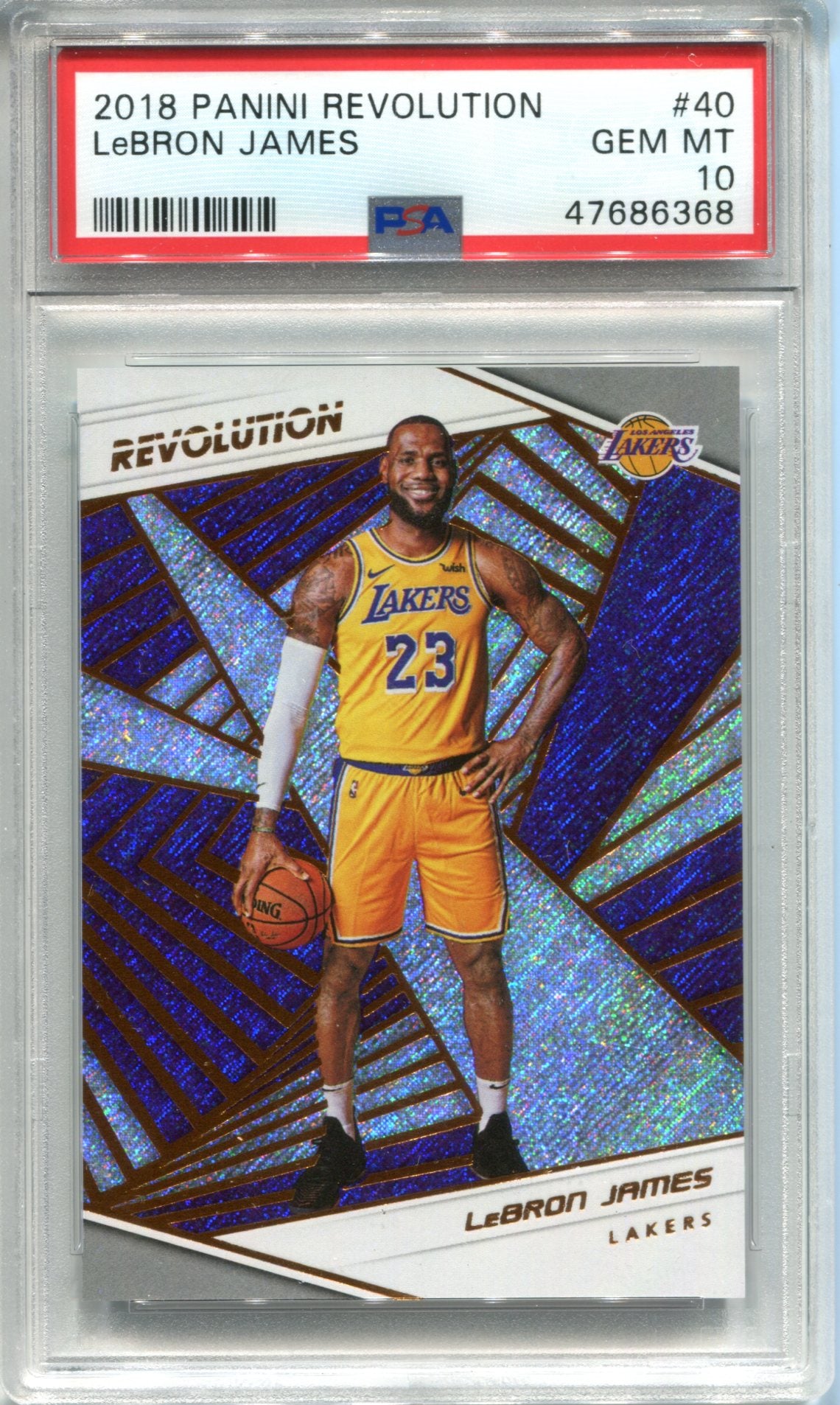 Lebron James 2018-19 Panini Revolution Card #40 (PSA) | Hollywood