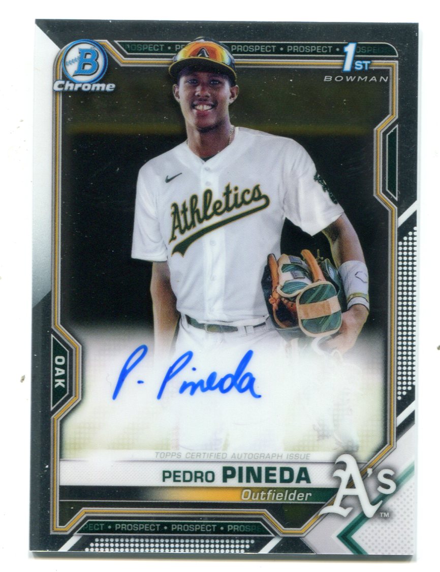 Pedro Pineda 2021 Bowman Chrome 1st Bowman Card | Hollywood Collectibles