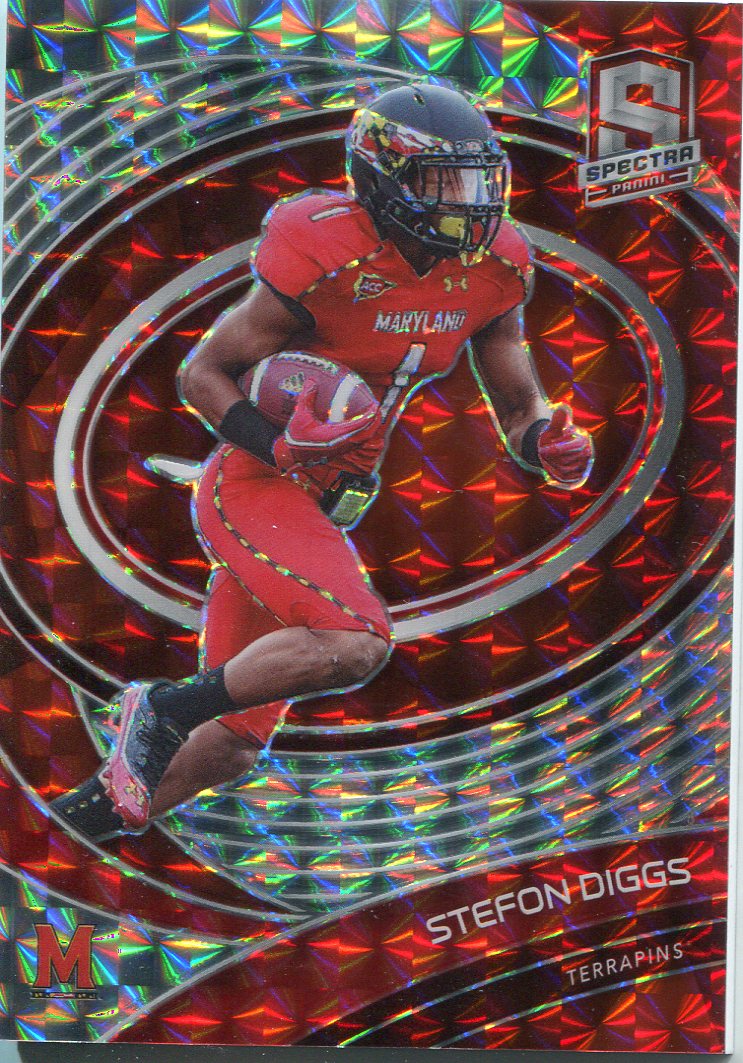 Stefon Diggs 2022 Panini Chronicles Draft Picks Spectra Red Card /25