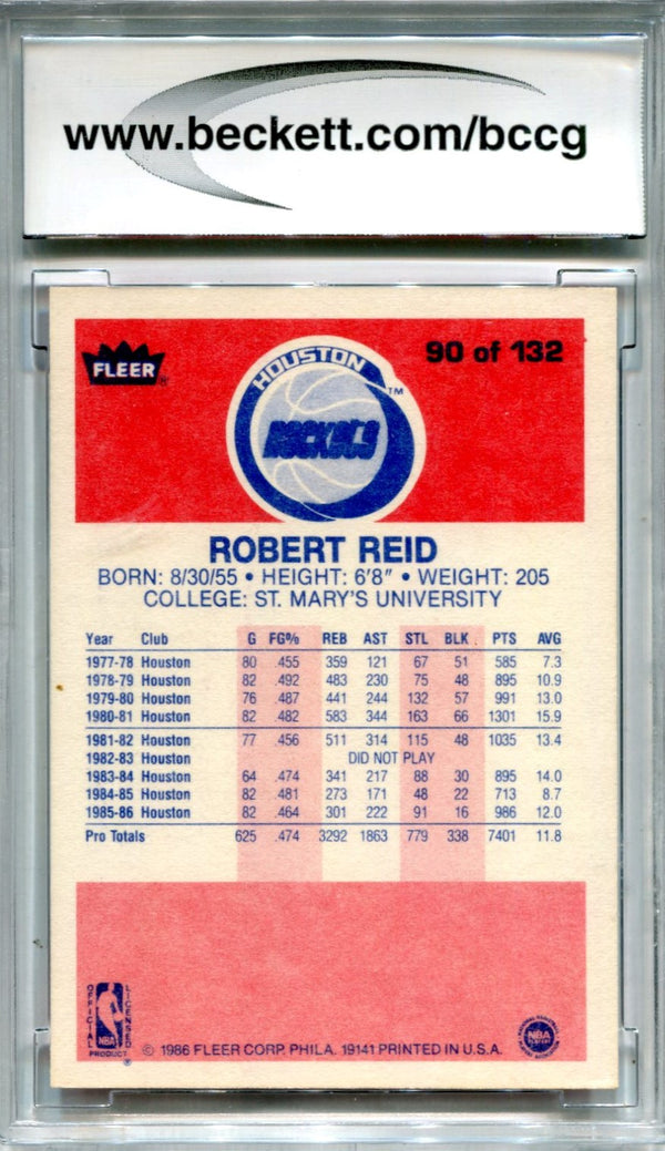 Robert Reid 1986-87 Fleer Premier #90 BCCG NM 9 Card