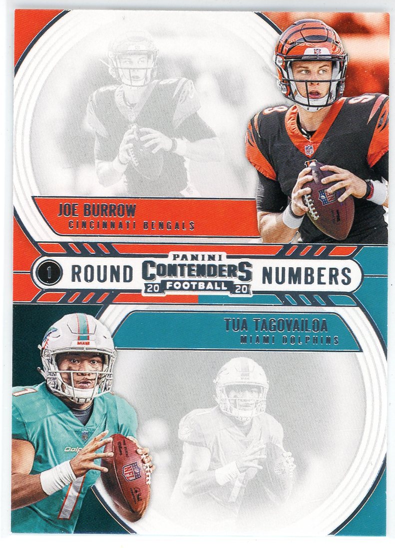 Joe Burrow & Tua Tagovailoa Autographed NFL 2020 Panini Rookie Double Patch  Neon Orange 3JOT #1/15 PSA 10 Tua Jersey Number POP 2 Card - Panini