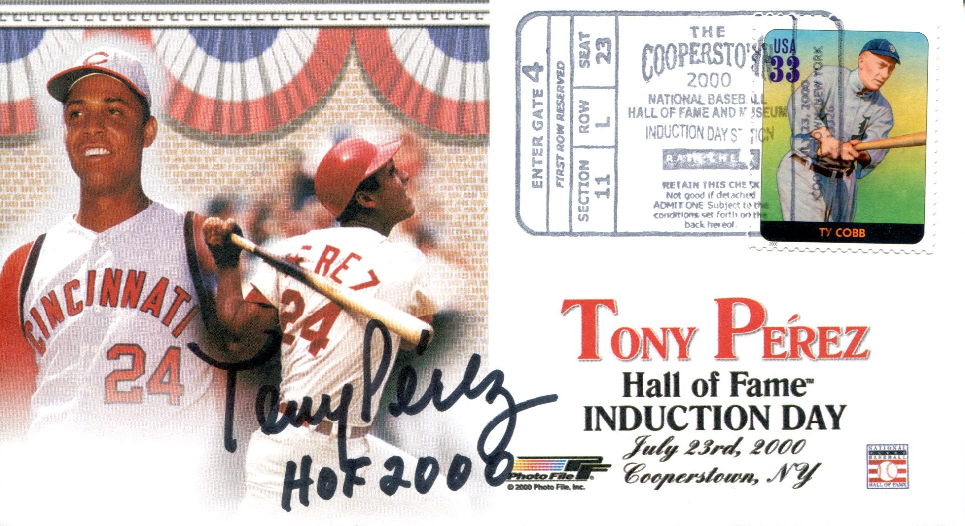 Tony Perez Signed Picture - 8x10 Beckett COA