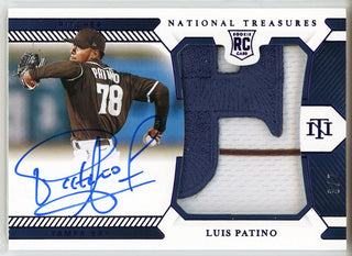 Luis Patino Autographed 2021 Panini National Treasures Rookie Patch Card #172
