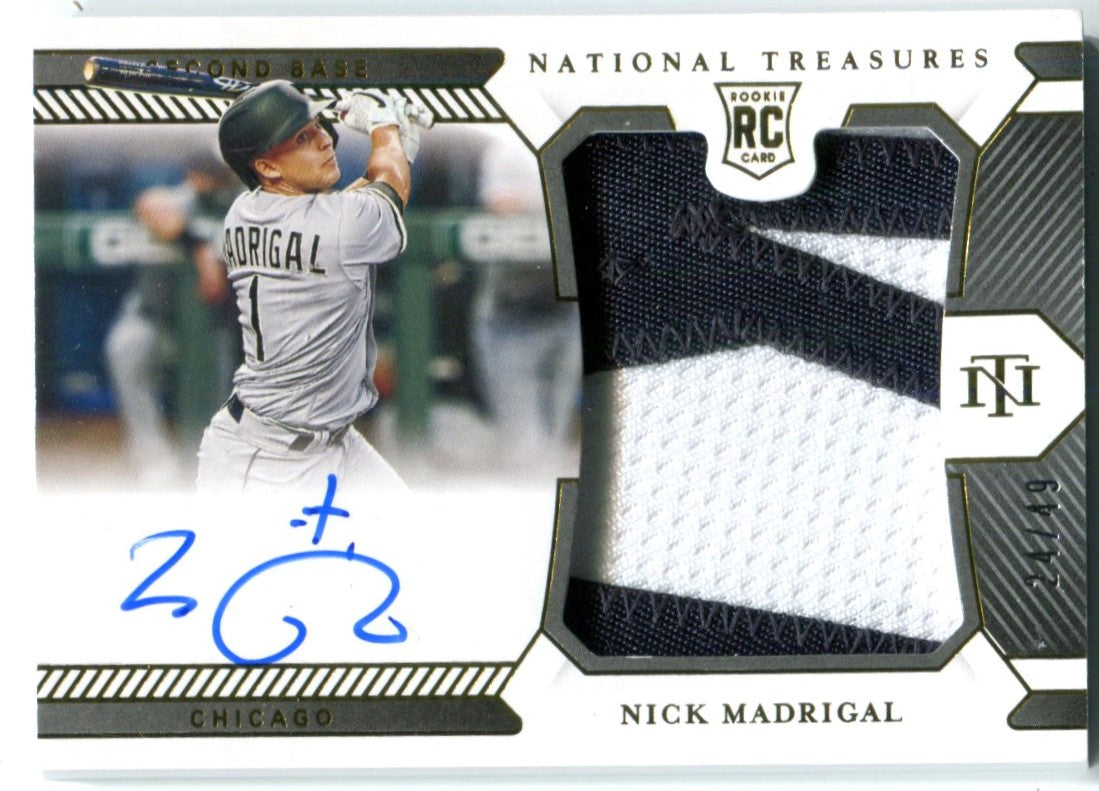 Nick Madrigal Signed Jersey (Beckett)