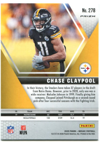 Chase Claypool Panini Prizm NFL Debut Green 2020