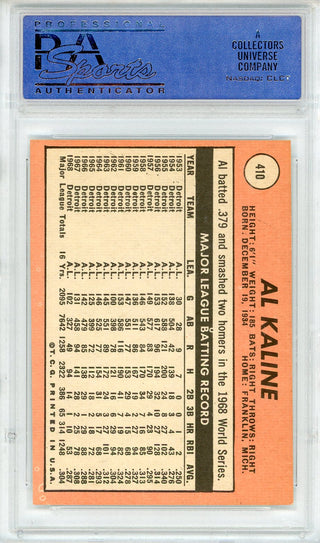 Al Kaline 1969 Topps Card #410 (PSA NM 7)