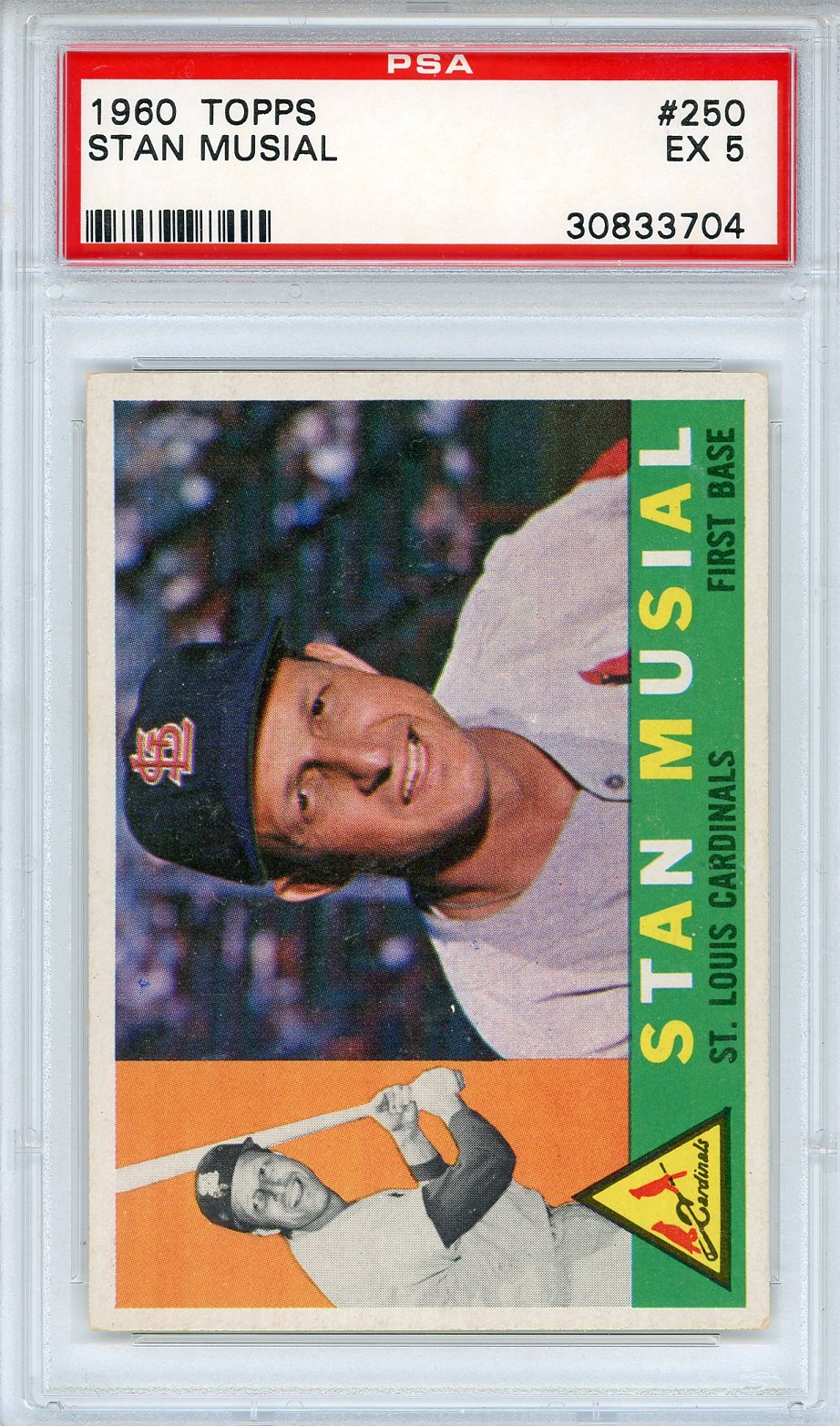 Stan Musial 1960 Topps Baseball Card #250