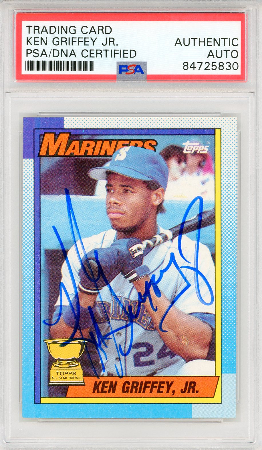 Ken Griffey Jr 2020 Topps Autograph Jersey Card #85R-KG PSA/DNA