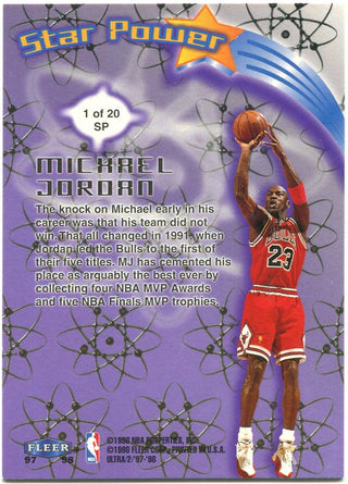 Michael Jordan Fleer Ultra Star Power