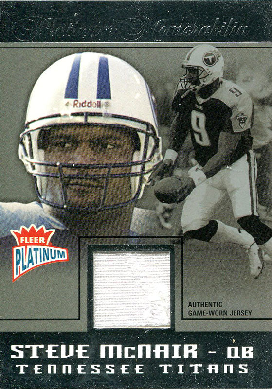 Steve McNair Unsigned 2004 Fleer Jersey Card