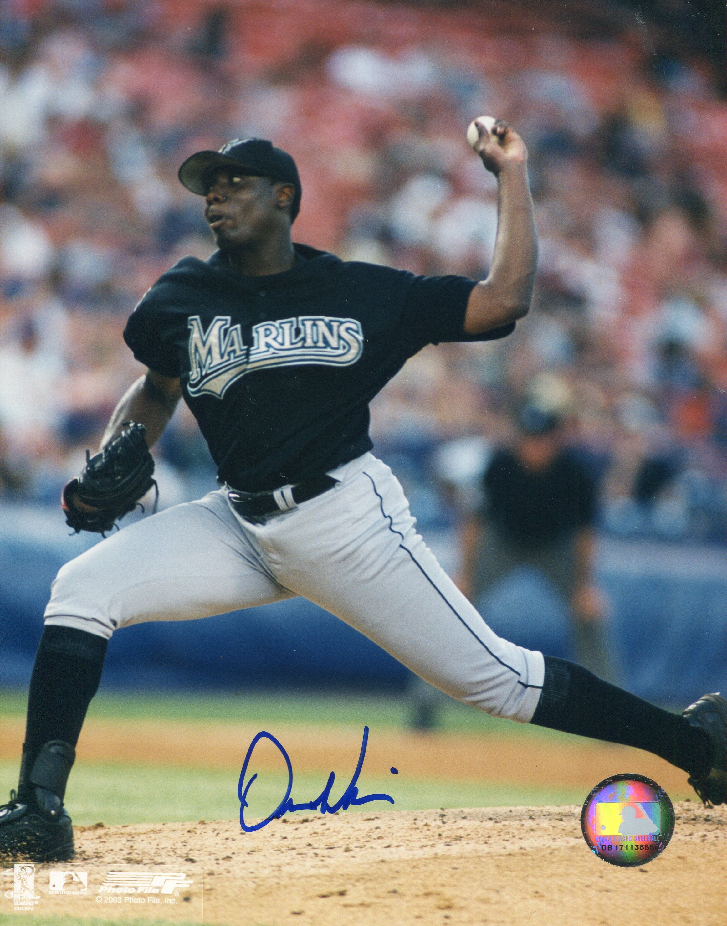 Dontrelle Willis autographed signed baseball MLB Florida Marlins