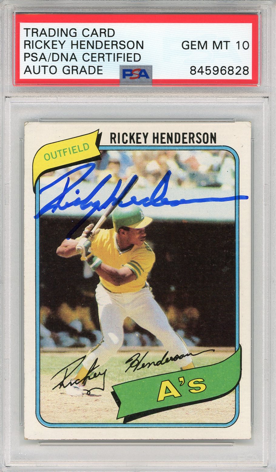 1983 Donruss 35 Rickey Henderson – PSA NM 7 on Goldin Auctions
