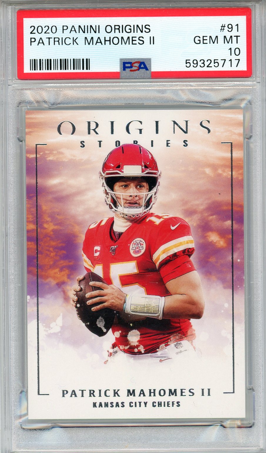 Patrick Mahomes Autographed 2019 Panini Prestige Stars of the NFL Jersey  Relic PSA Gem Mint 10 Auto