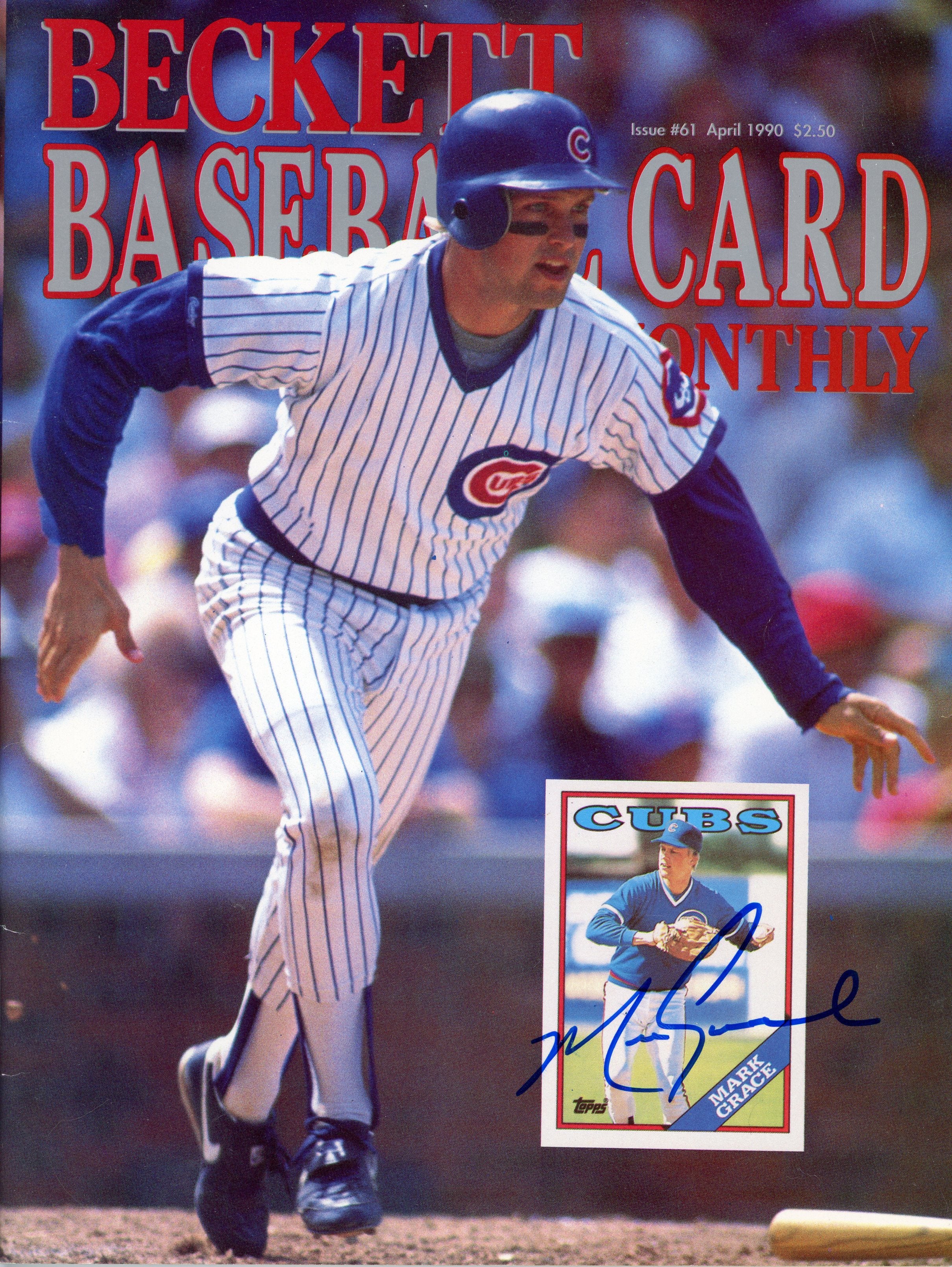 Mark Grace Autographed Card 