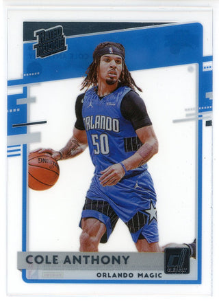 Cole Anthony 2020-21 Panini Clearly Donruss Rated Rookie Card #52