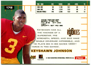 Keyshawn Johnson Fleer Rookies '96