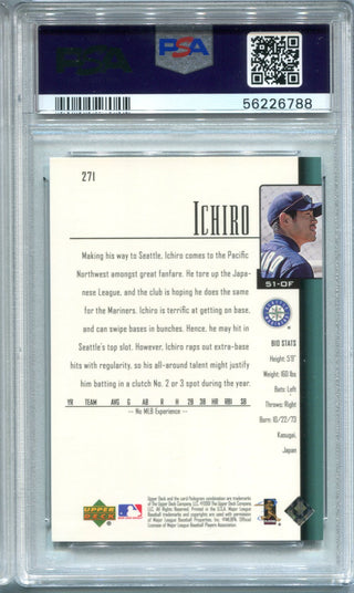 Ichiro Suzuki 2001 Topps #271 PSA NM-MT 8 Card