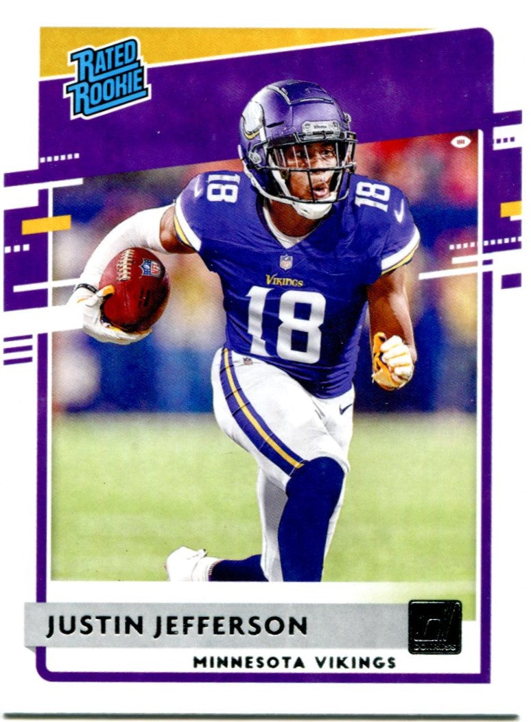 Justin Jefferson Minnesota Vikings Panini Absolute Football Rookie Card