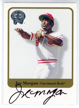 Joe Morgan Autographed 2001 Fleer Greats of the Game Card
